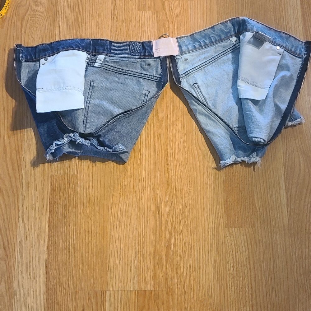 REVICE zipper pockets jeans shorts - Picture 5 of 15